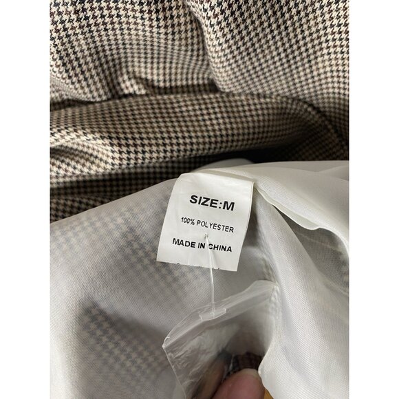 Unbranded Womens Button Suit Jacket Houndstooth Print NEW Medium - Picture 3 of 3